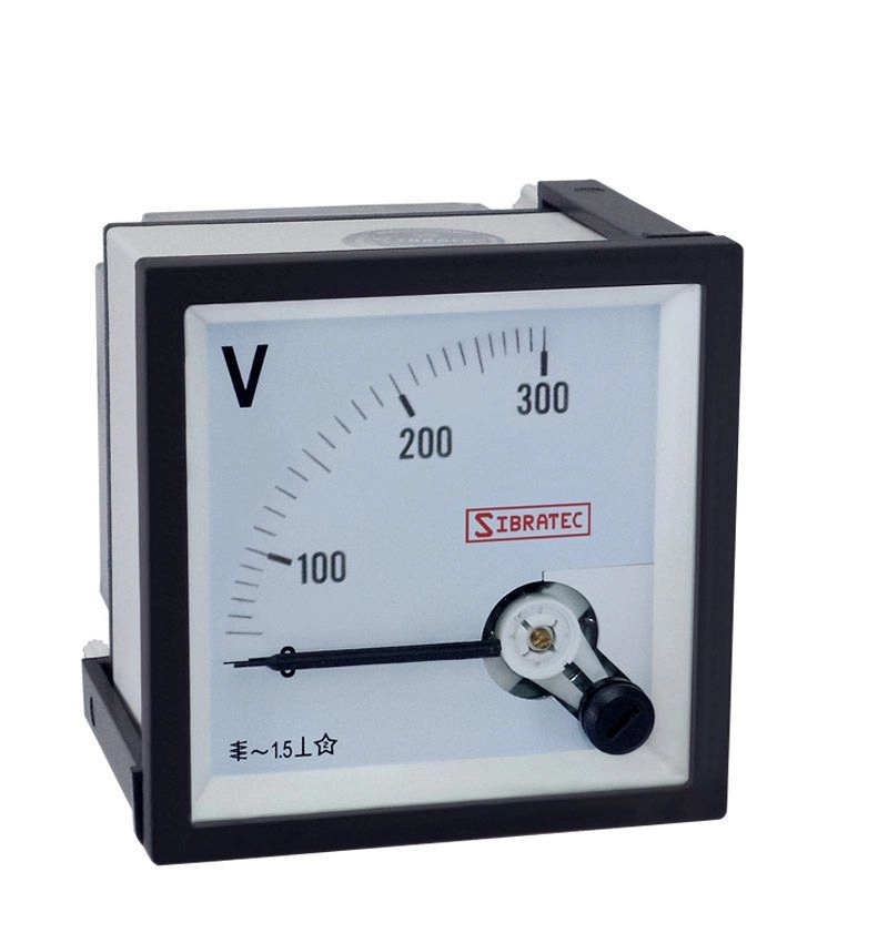 Voltímetro Analógico 96x96mm | Até 300vca