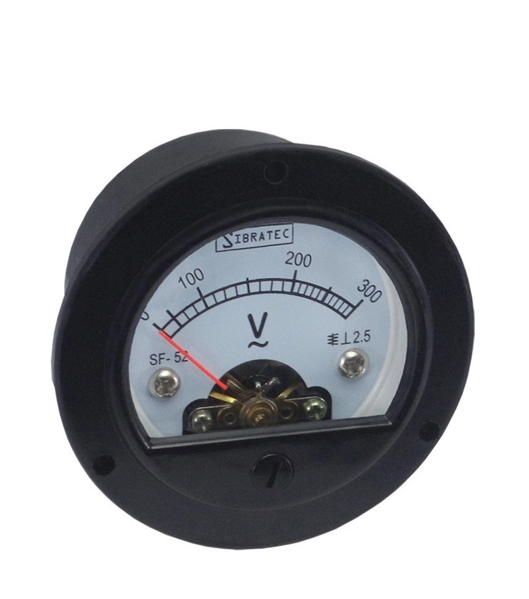 Voltímetro Analógico Sf-52mm Redondo | Até 300vca