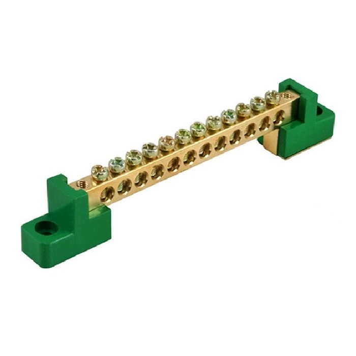 Barramento Terra Hc-004 80a 12 Vias Fixação Por Parafusos