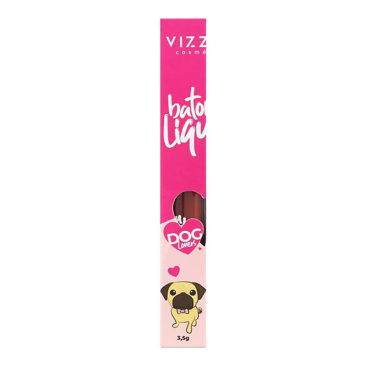 Batom Líquido Matte Pug Vizzela Dog Lovers 3,5g