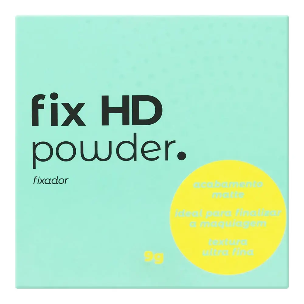 Fixador De Maquiagem Pó Vizzela Fix Hd Powder Caixa 9g