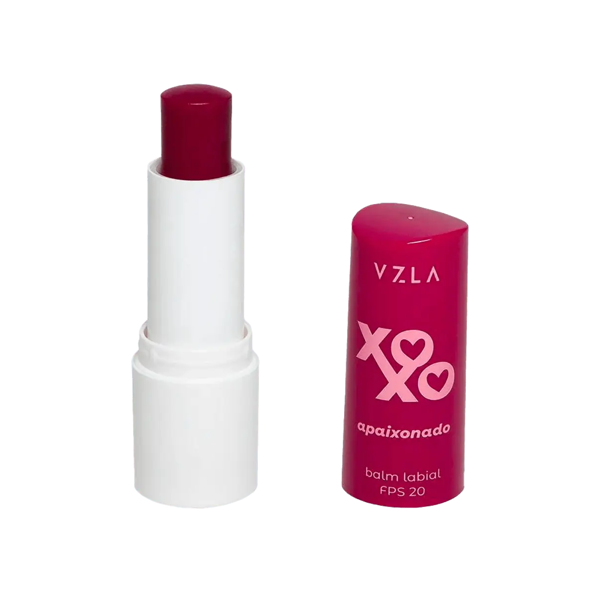 Balm Labial Hidratante Fps 20 Apaixonado Vinho Vizzela Xoxo Blister 4g