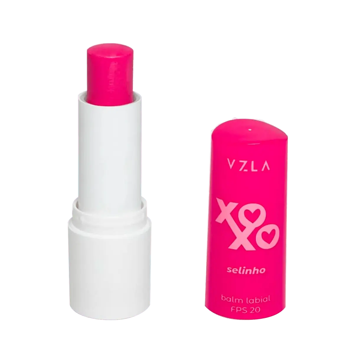 Balm Labial Hidratante Fps 20 Selinho Rosa Vizzela Xoxo Blister 4g