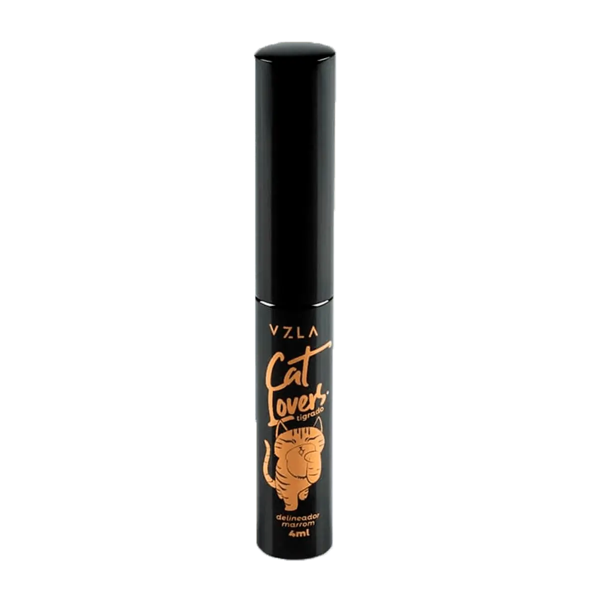 Delineador Liquido Vizzela Cat Lovers Tigrado Marrom 4ml