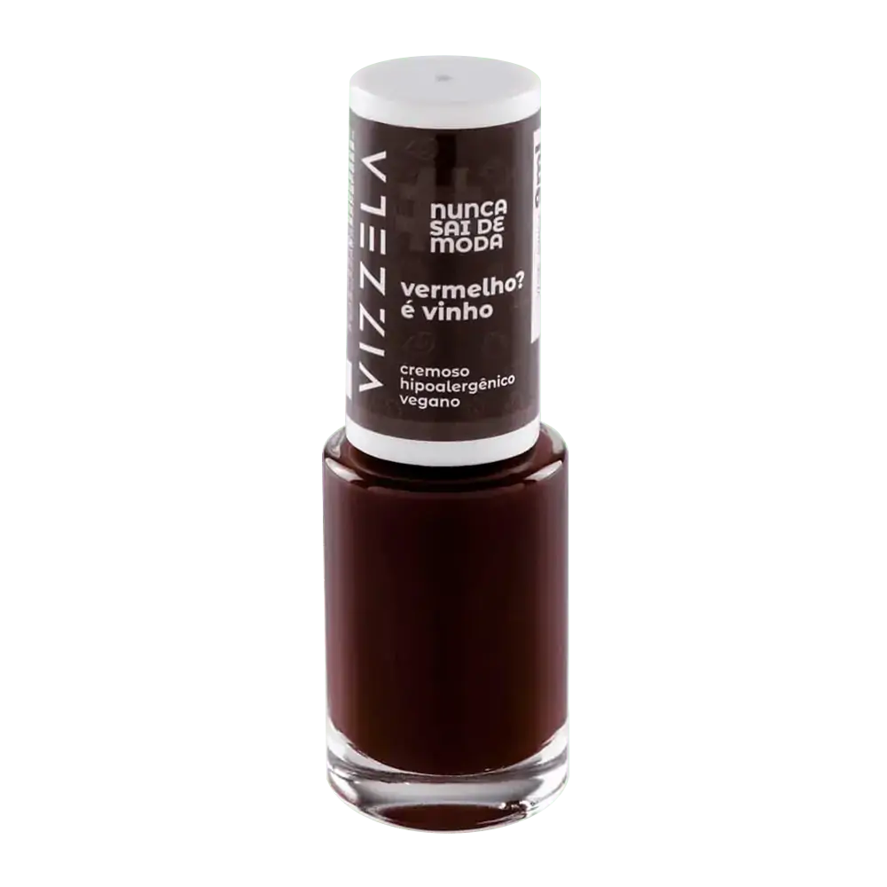 Esmalte Vizzela Vermelho, E Vinho 9ml