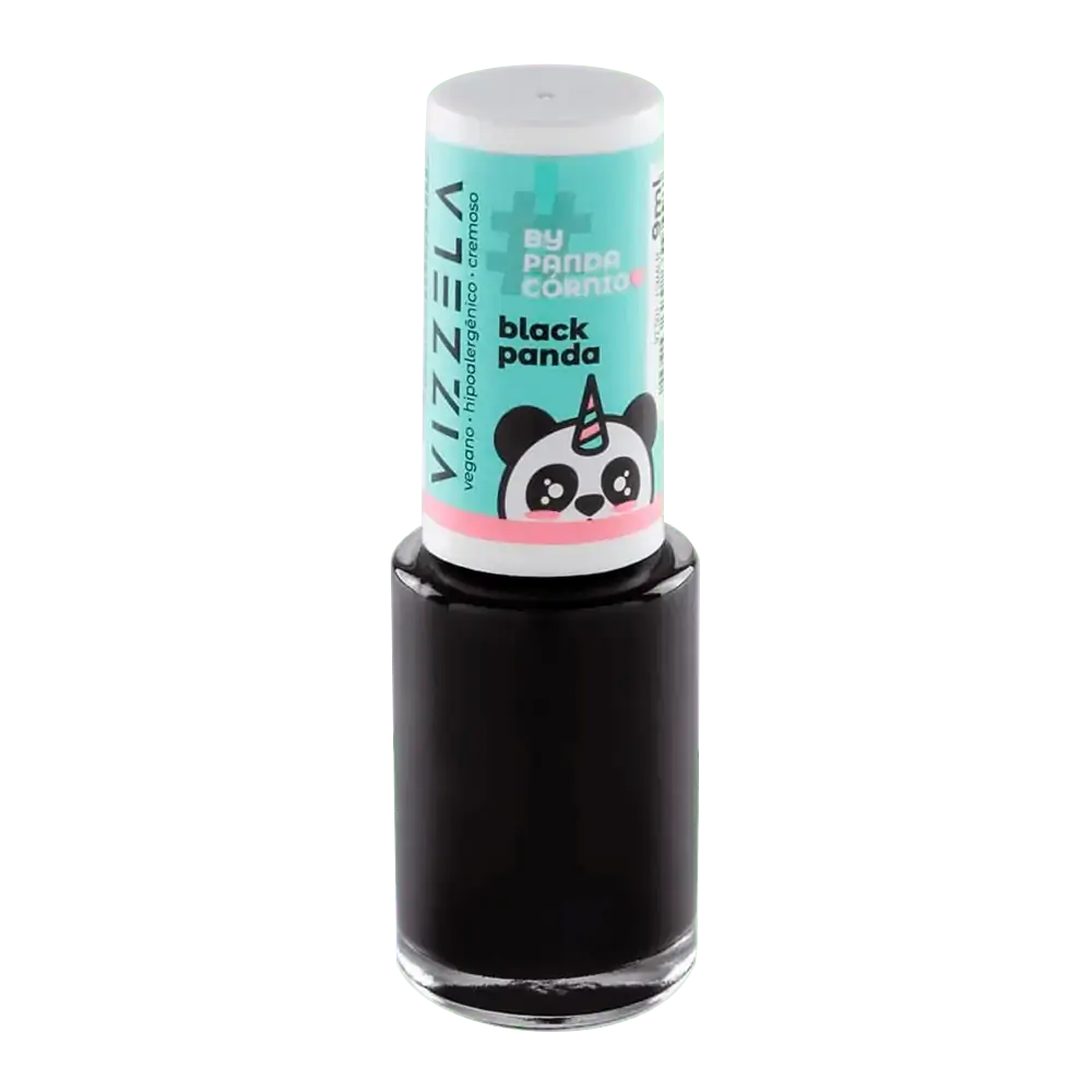 Esmalte Cremoso Black Panda Vizzela By Pandacórnio Frasco 9ml