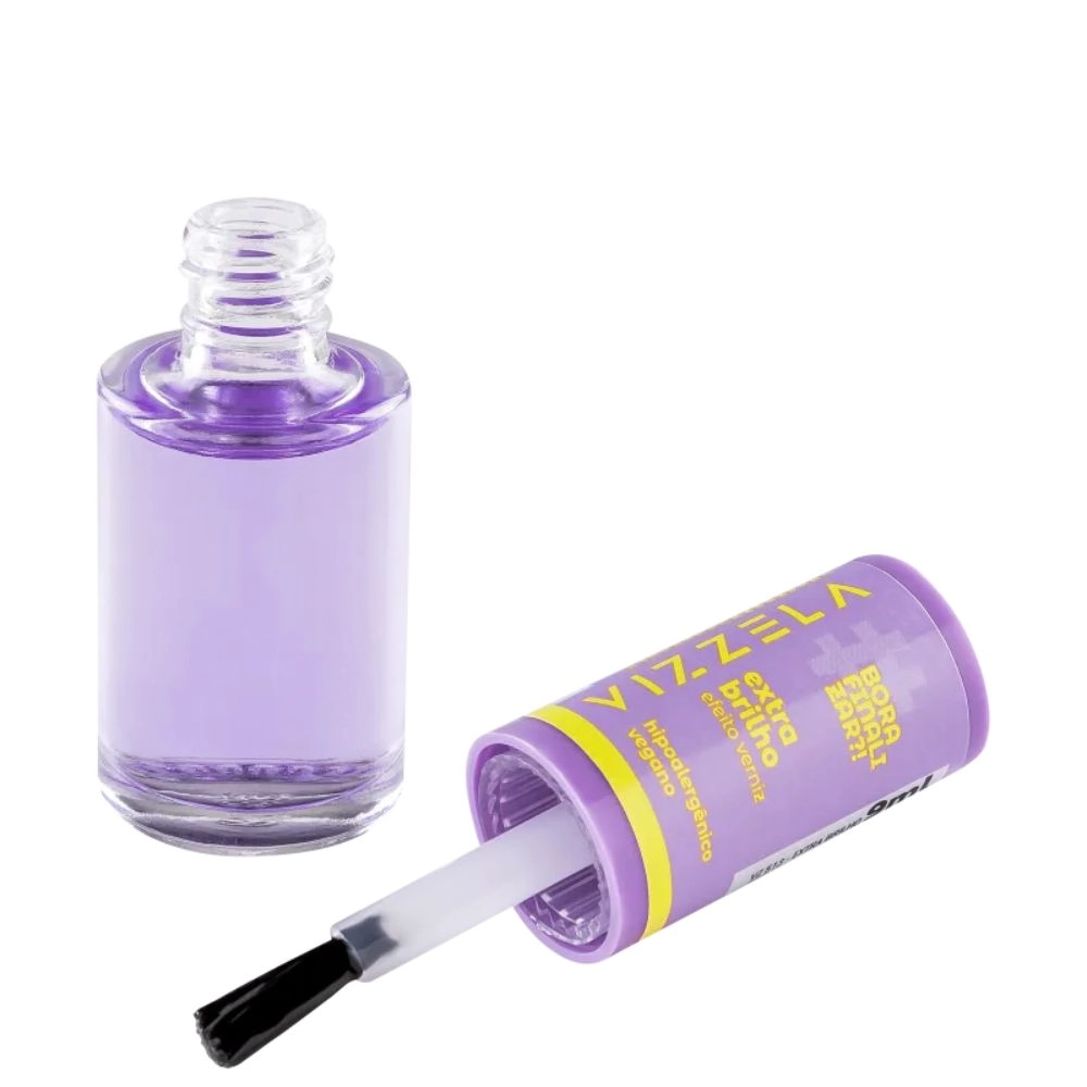 Esmalte Base Vizzela Extra Brilho 9ml