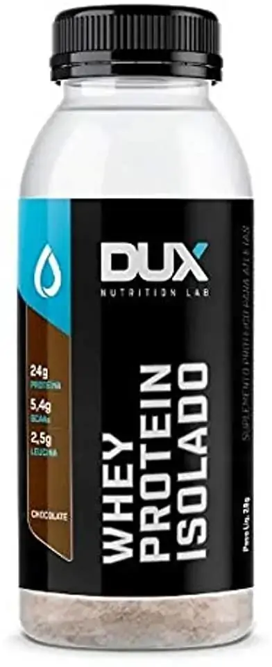Garrafa Whey Protein Isolado 28g Chocolate Dux Nutrition