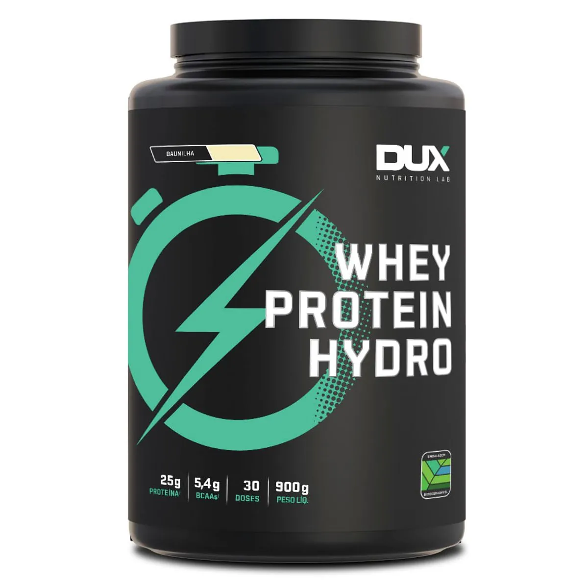 Whey Protein Hydro Pote 900G Dux Nutrition Sabor Baunilha - 900G