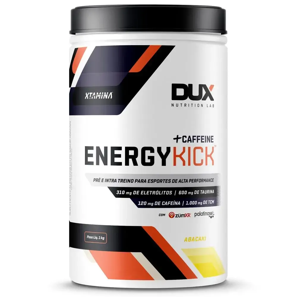 ENERGY KICK CAFFEINE POTE 1000G Dux Nutrition - Sabor Abacaxi - 1000g