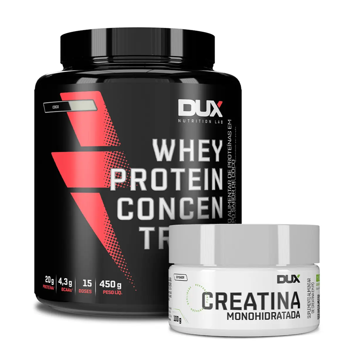 Whey Protein Concentrado Baunilha Dux Nutrition 450g