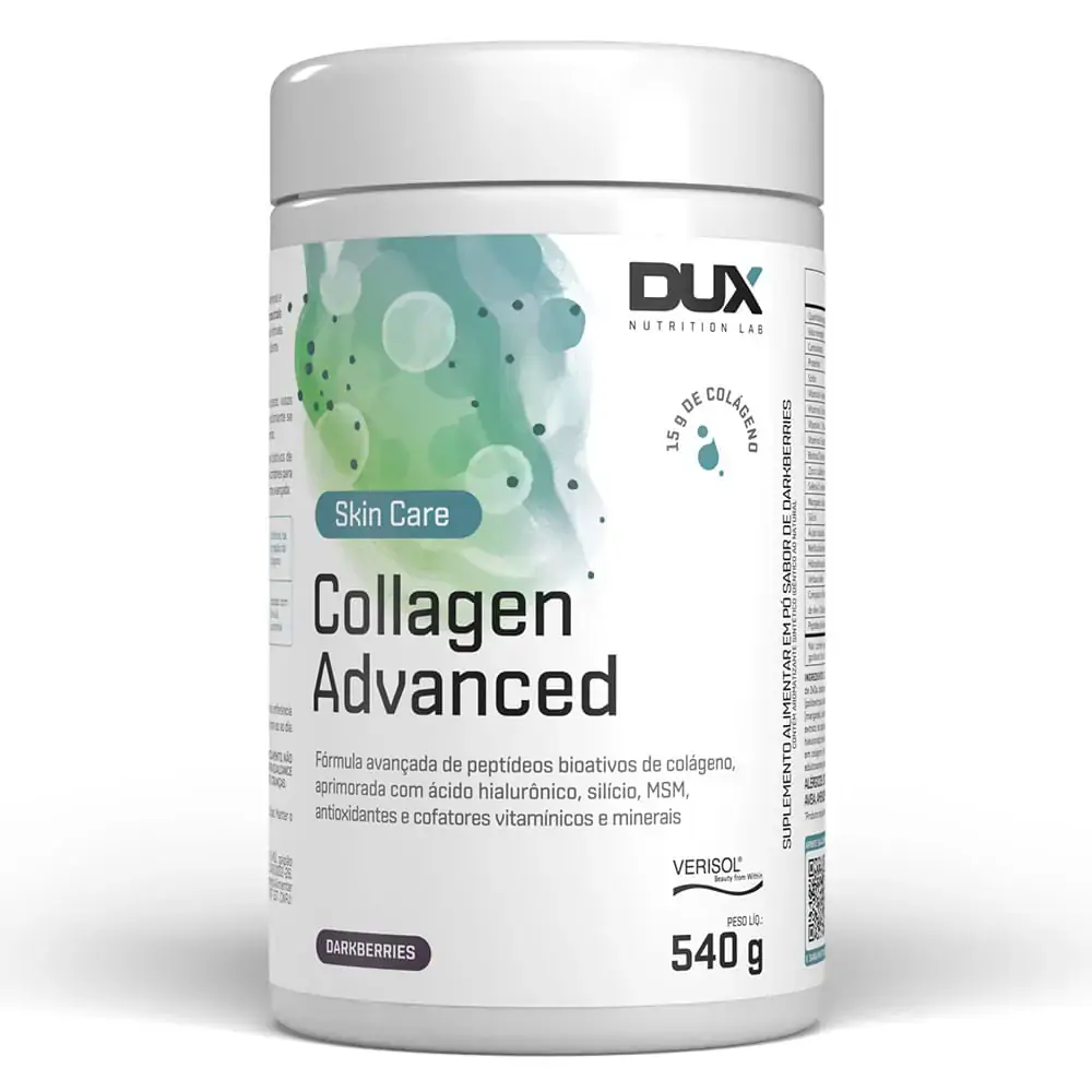Colágeno Pó Darkberries Dux Nutrition Lab Collagen Advanced Pote 540g