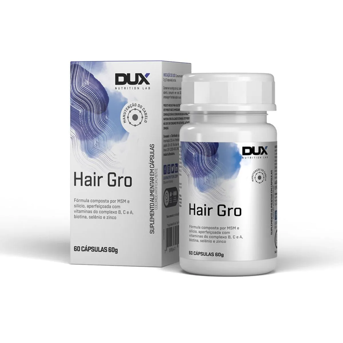 Hair Gro Pote 60 Caps Dux Nutrition Neutro