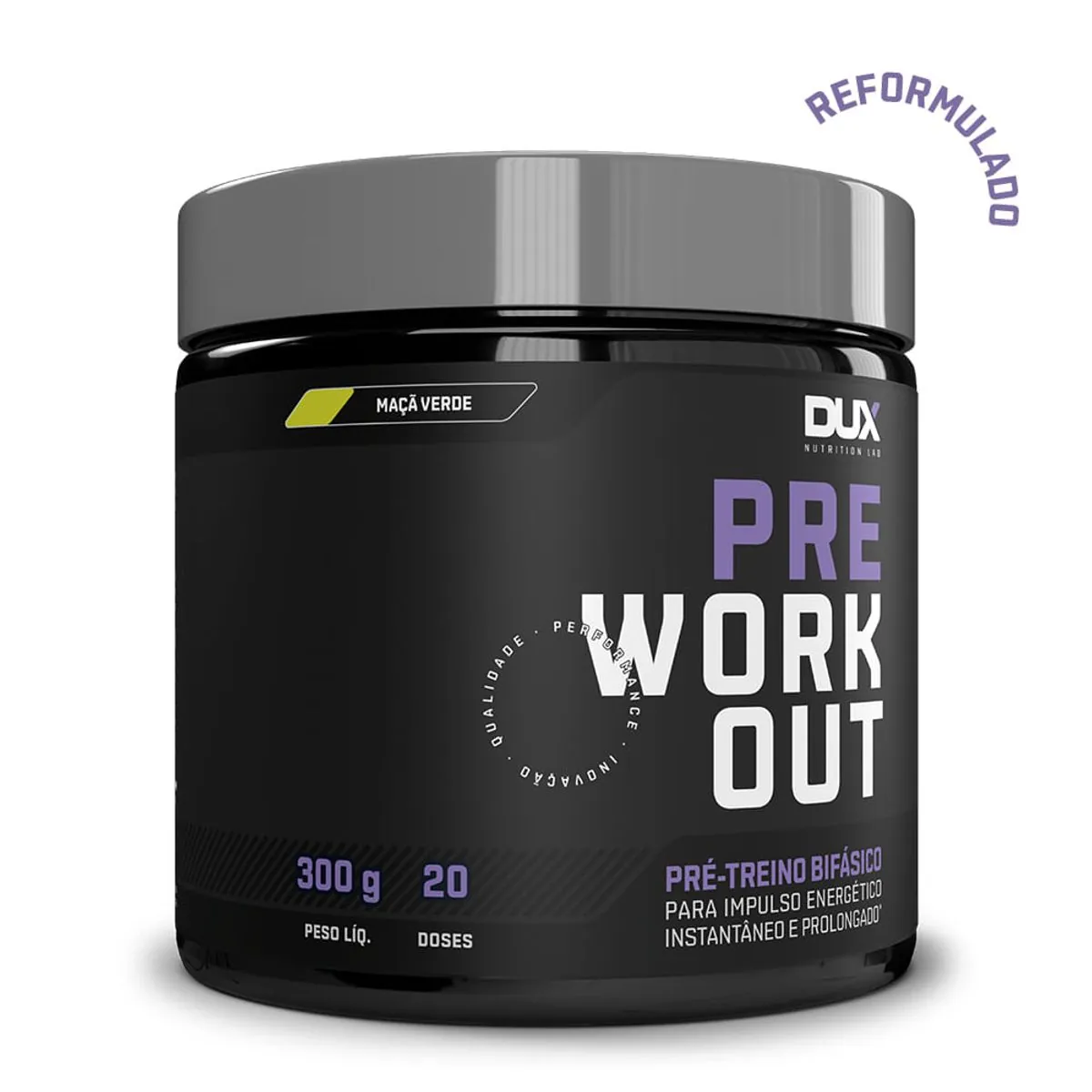 Pre Workout Original 300G Dux Nutrition Sabor Maçã Verde - 300G