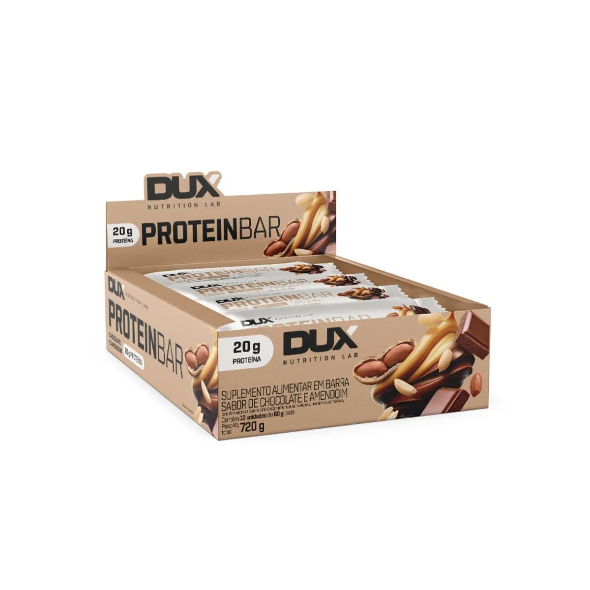Barra Dux Protein Bar Choc E Amendoim 60g