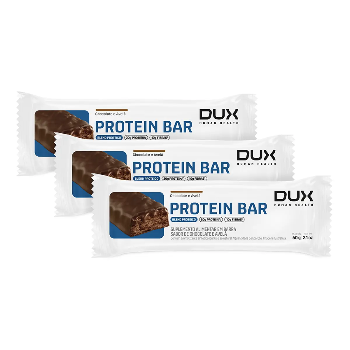 PROTEIN BAR - 3 UNIDADES - Chocolate e Amendoim