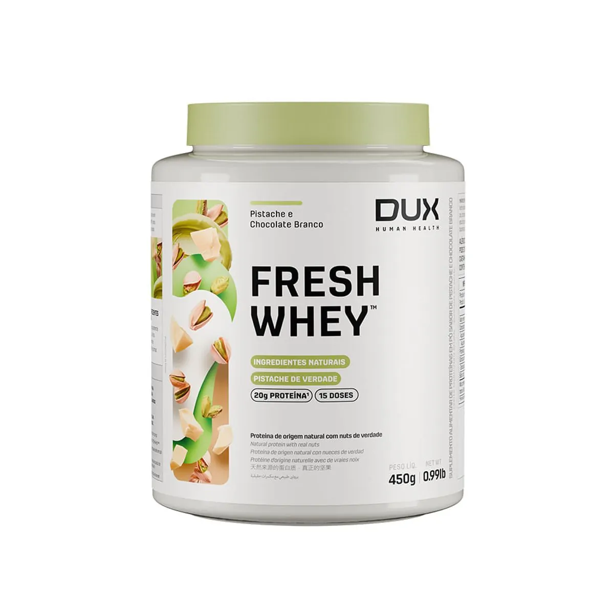 Fresh Whey Protein Dux Pistache E Choc Bco 450g