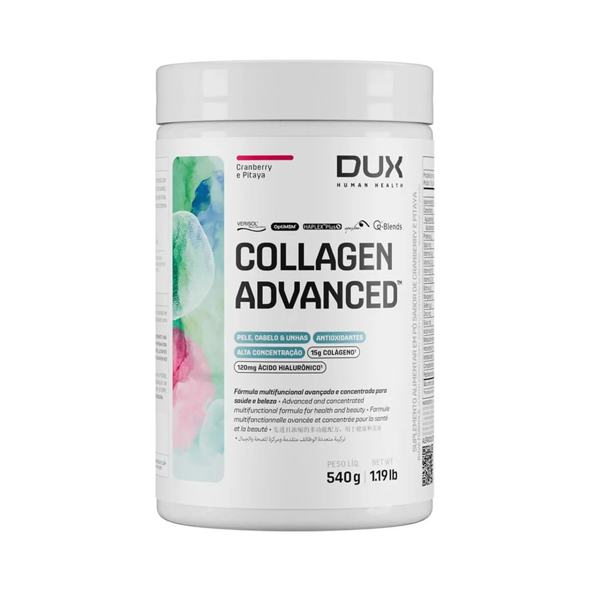 COLLAGEN ADVANCED - POTE 540G - Tangerina e Hibisco - pote 540g