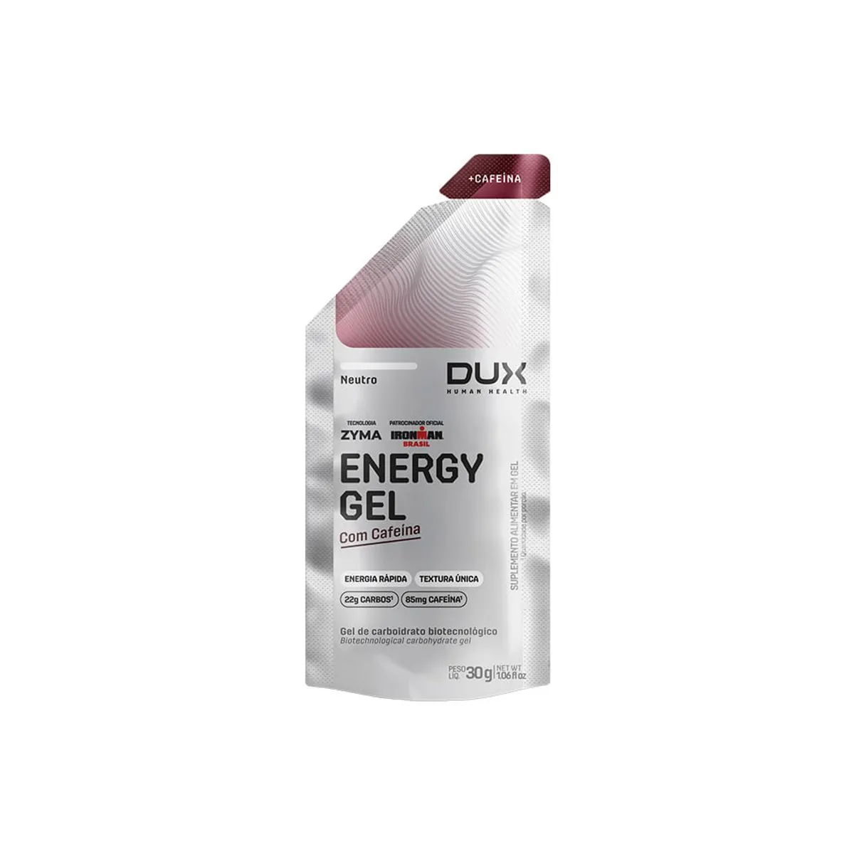 ENERGY GEL COM CAFEINA 30G - unitario - NEUTRO COM CAFEINA