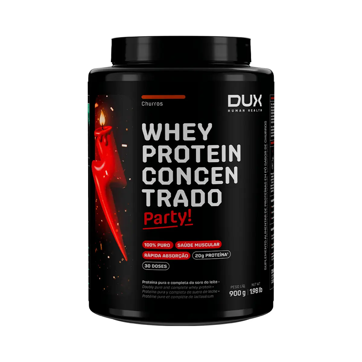 Whey Protein Concentrada 900g Churros Dux