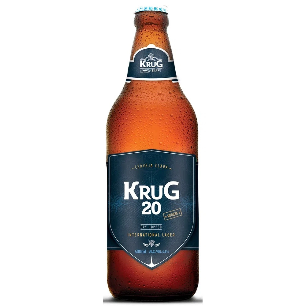 Cerveja artesanal Krug 20 Lager Sem Glúten 600ml