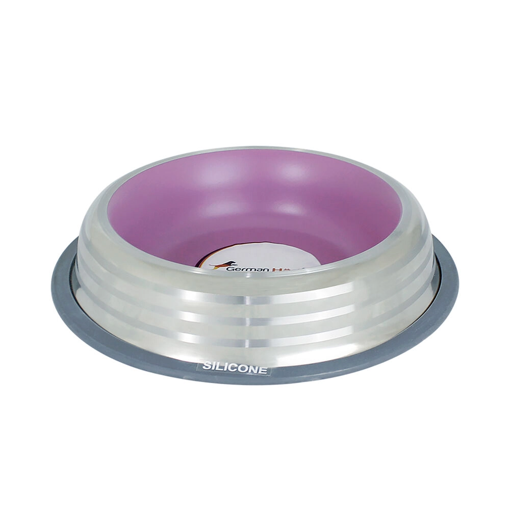 Comedouro Inox GermanHart Premium Rosa 250ml