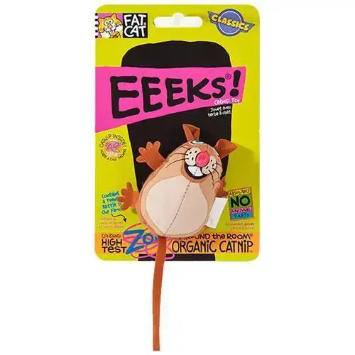 Brinquedo Brasgroup FCC Eeeks! para Gatos Marrom - P650124