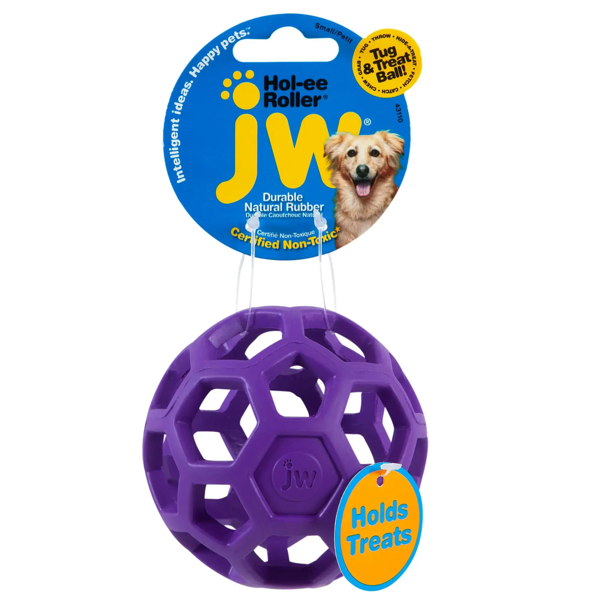 Bola Holee Roller Pequena Roxa Jw Pet