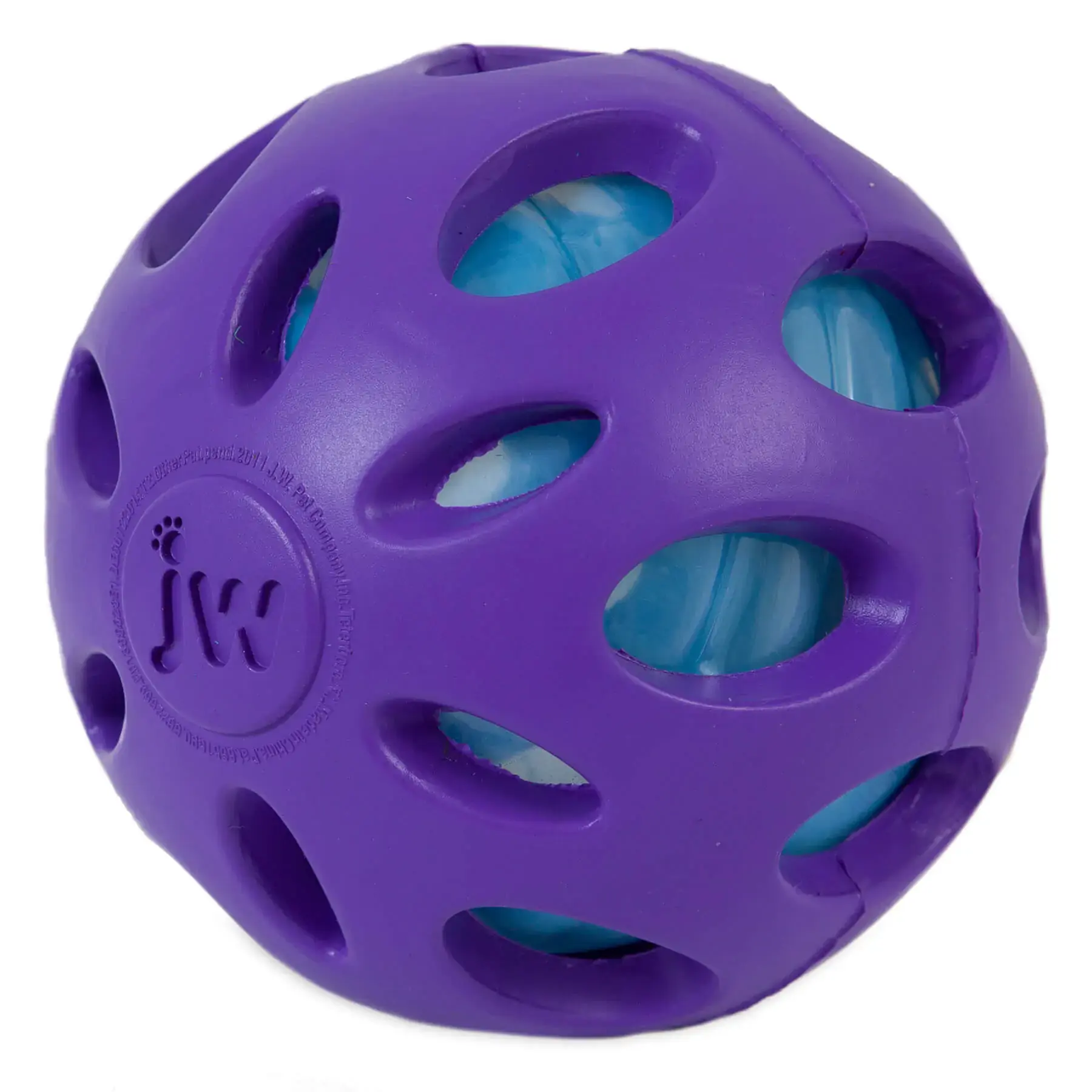 Brinquedo Jw P Caes Bola Crackle Ball Roxa Lg