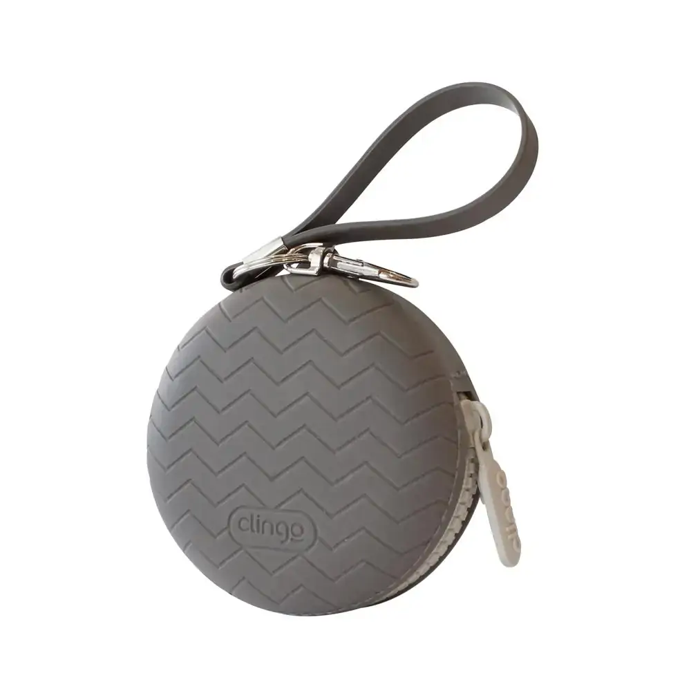 Porta Chupetas Silicone Grafite - Clingo
