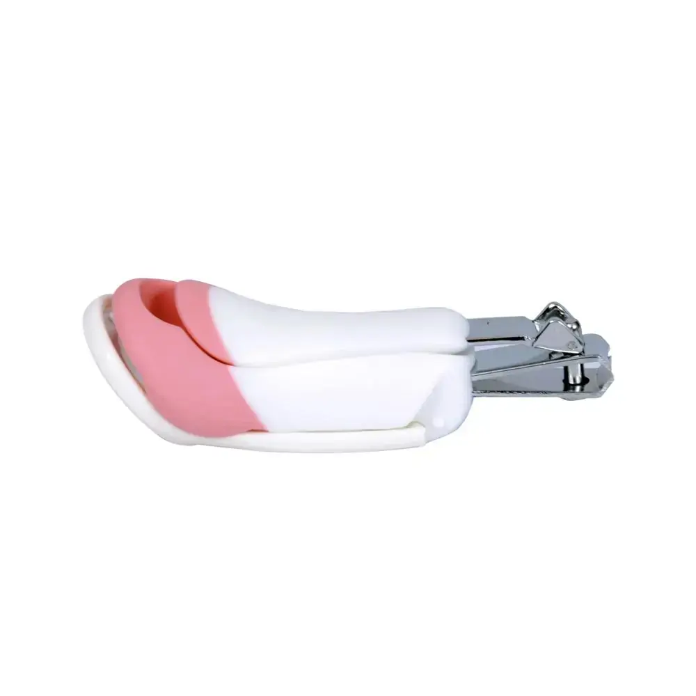 Cortador de Unhas com Lupa Rosa - Clingo