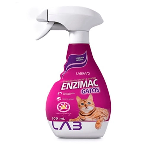 Eliminador de Odores e Manchas Enzimac Gatos Labgard 500ml