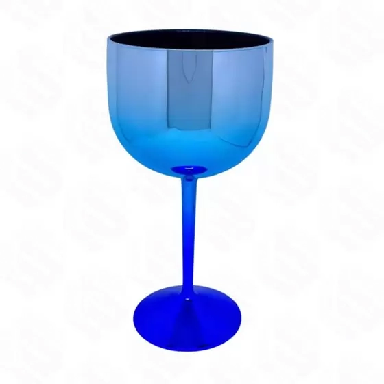 Taca Gin Degrade Azul Metal Mk Plasticos