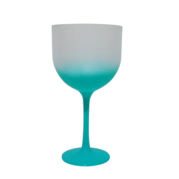 Taca Gin Degrade Preto Fosco/verde Tiffany
