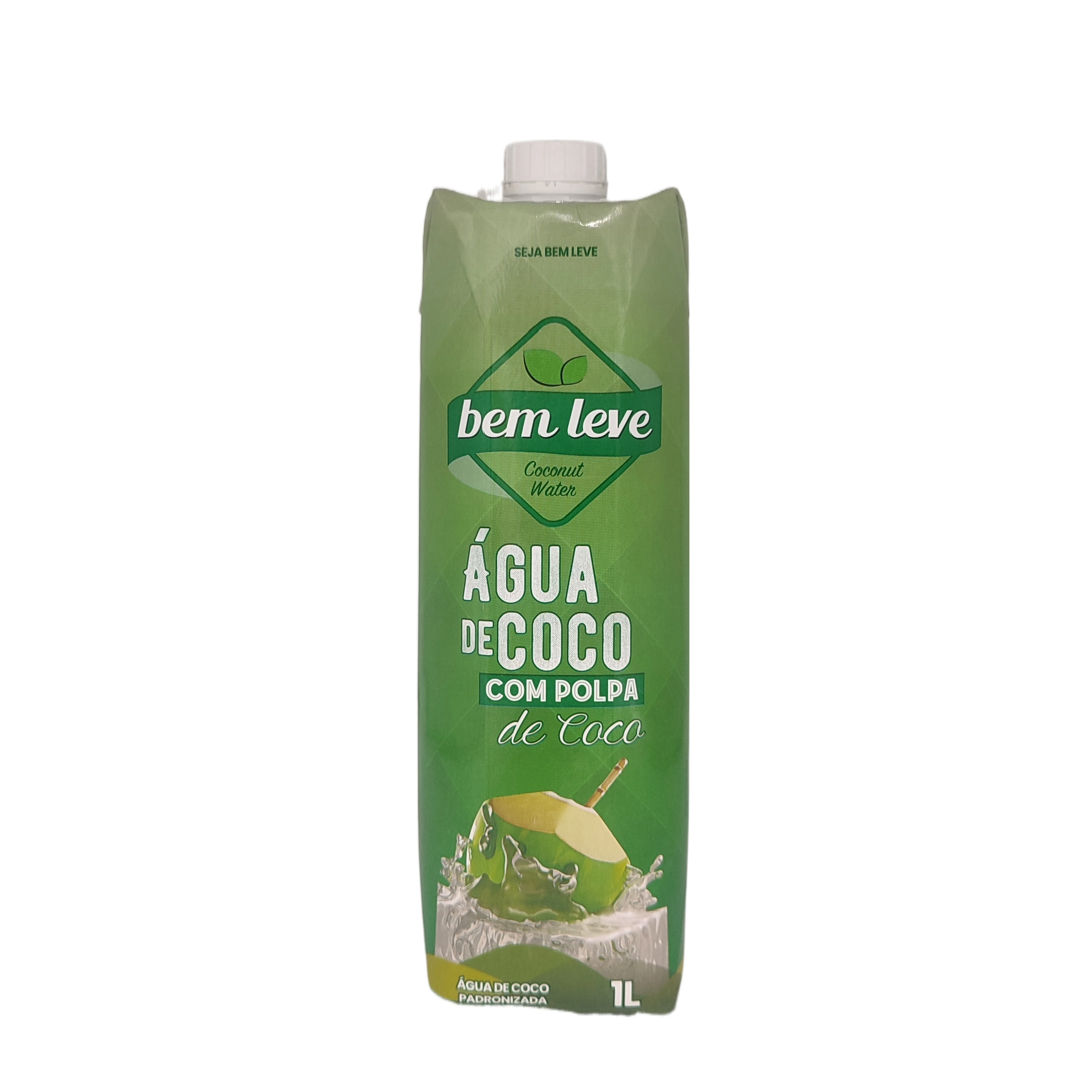 Agua De Coco Bem Leve Com Polpa 1l