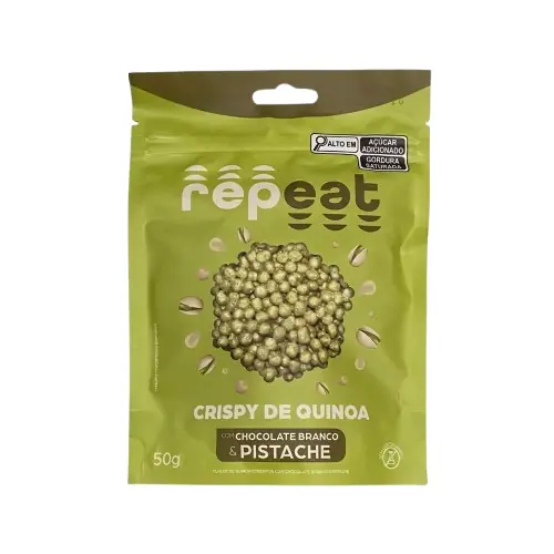 Crispy Quinoa Repeat 50g Chocolate Branco E Pistache