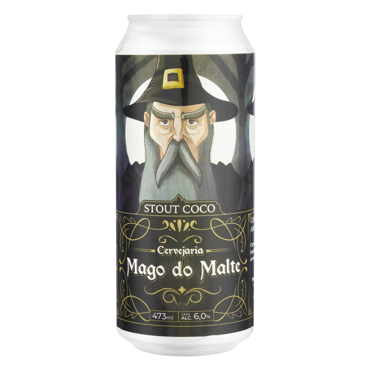 Cerveja Stout Puro Malte Coco Mago Do Malte Lata 473ml