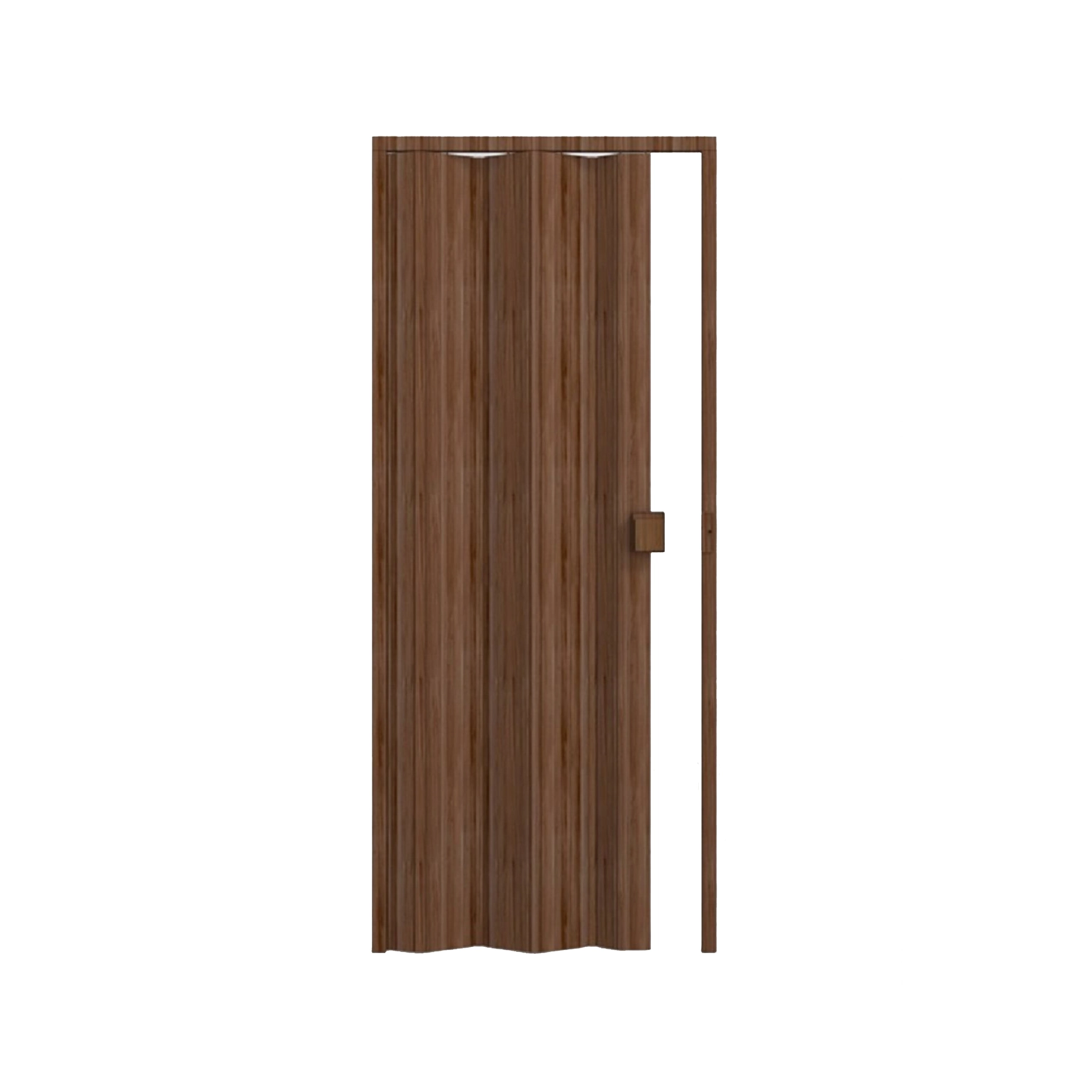 Porta Sanfonada Lisa de Plástico PVC Imbuia com fechadura 2,10x0,72m Permatti