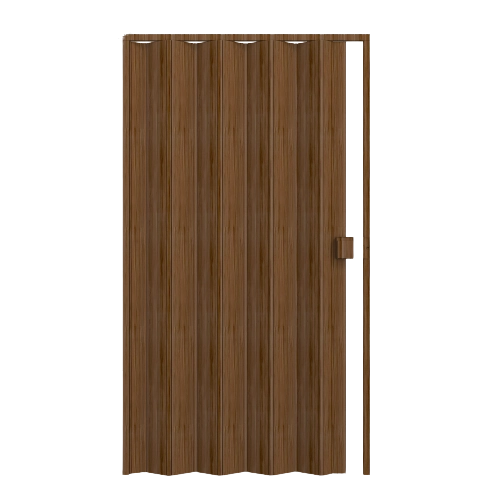 Porta Sanfonada Lisa de Plástico PVC Imbuia com fechadura 2,10x1,10m Permatti