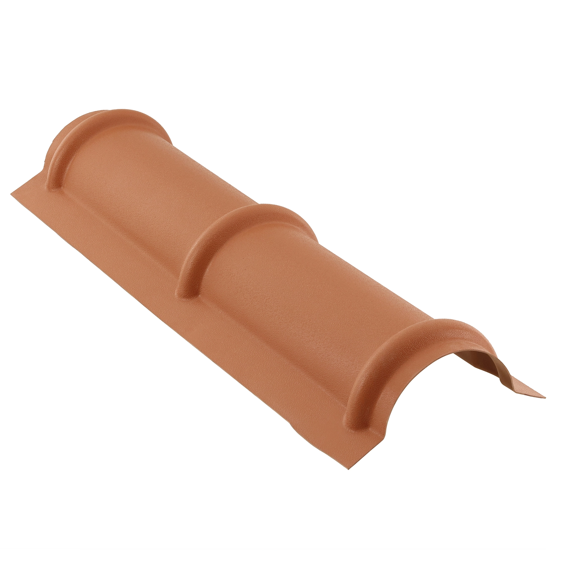 Cumeeira de PVC Plan Lateral Lisa 27x90cm Cerâmica Permatti