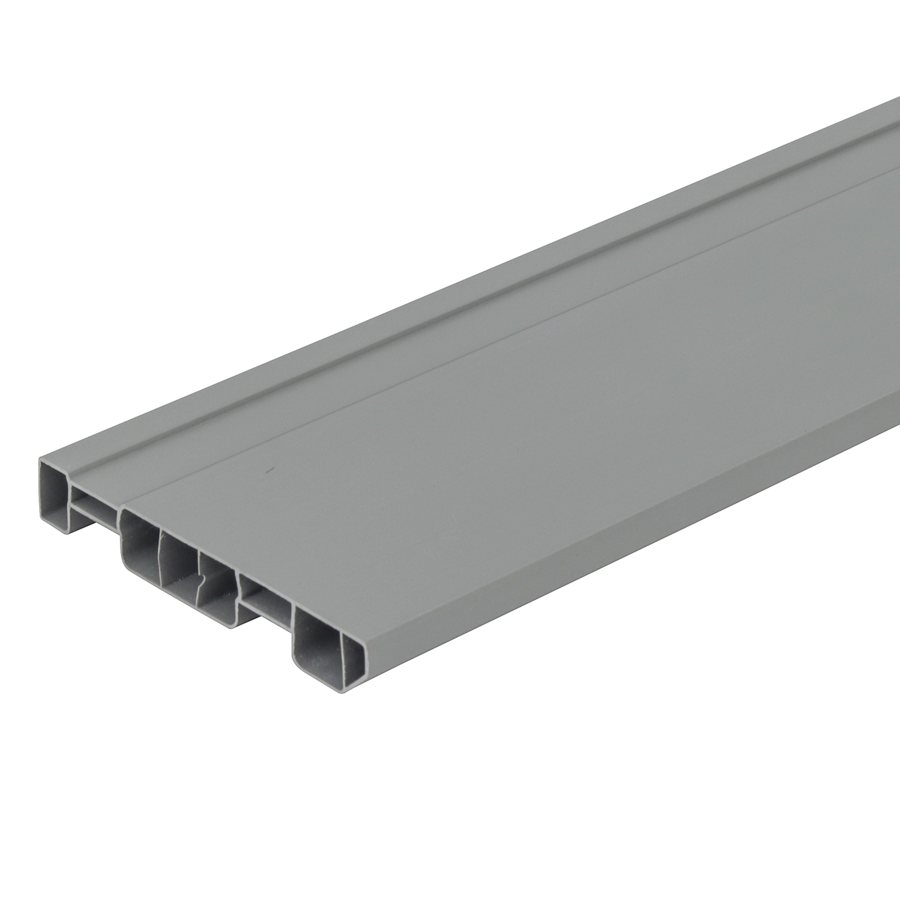 Rodapé PVC Universal Cinza Claro 240x10cm Permatti