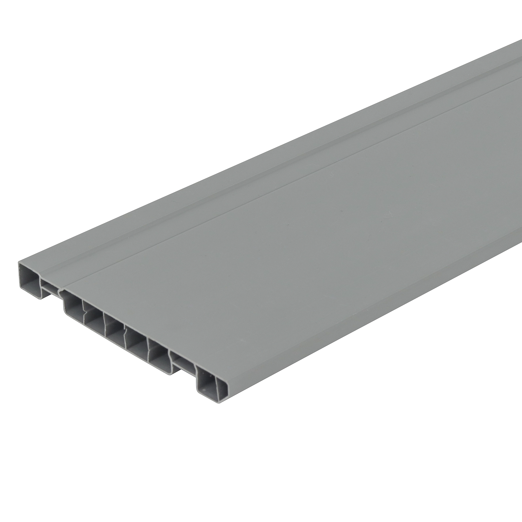 Rodapé PVC Universal Cinza Claro 240x15cm Permatti