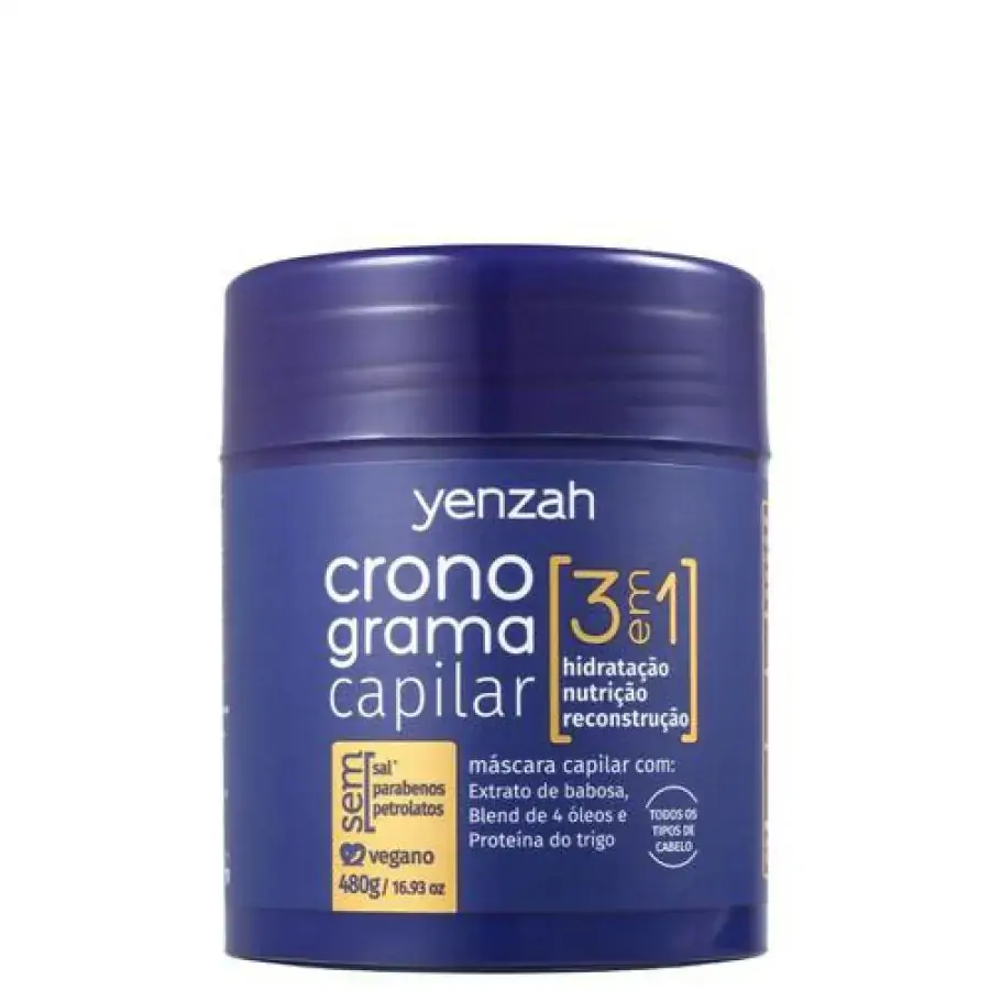 Mascara Yenzah Crono Cap 480g 3em1
