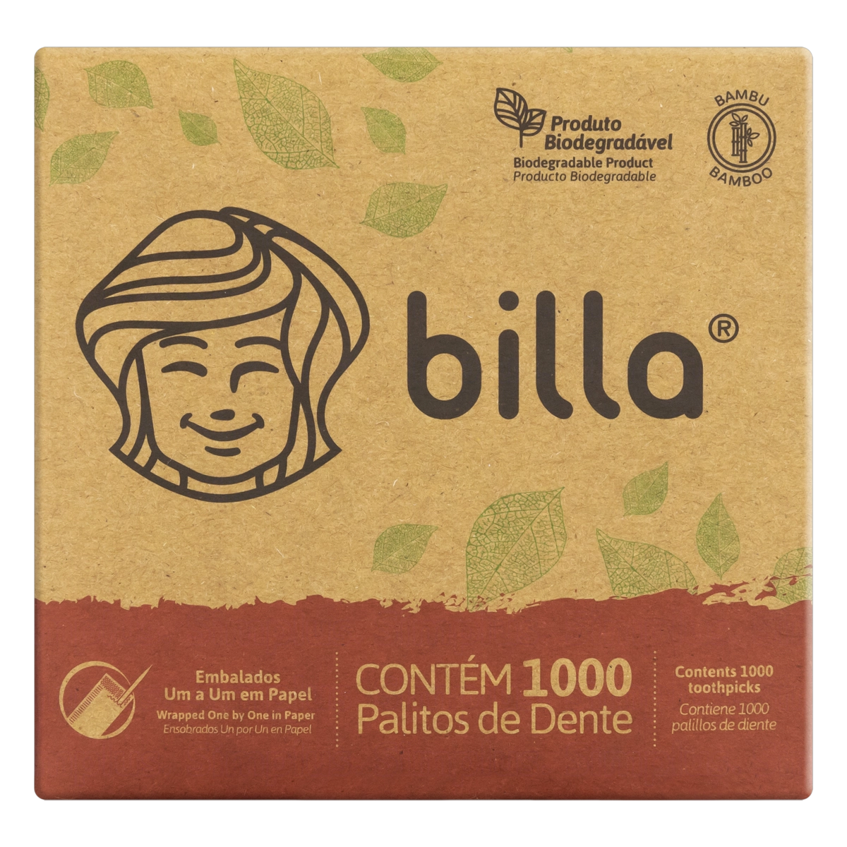 Palito De Dente Bambu Billa 1.000 Unidades
