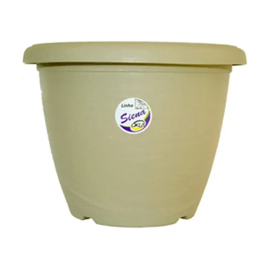 Vaso Siena 25x19cm 5,3l Cinza Taupe