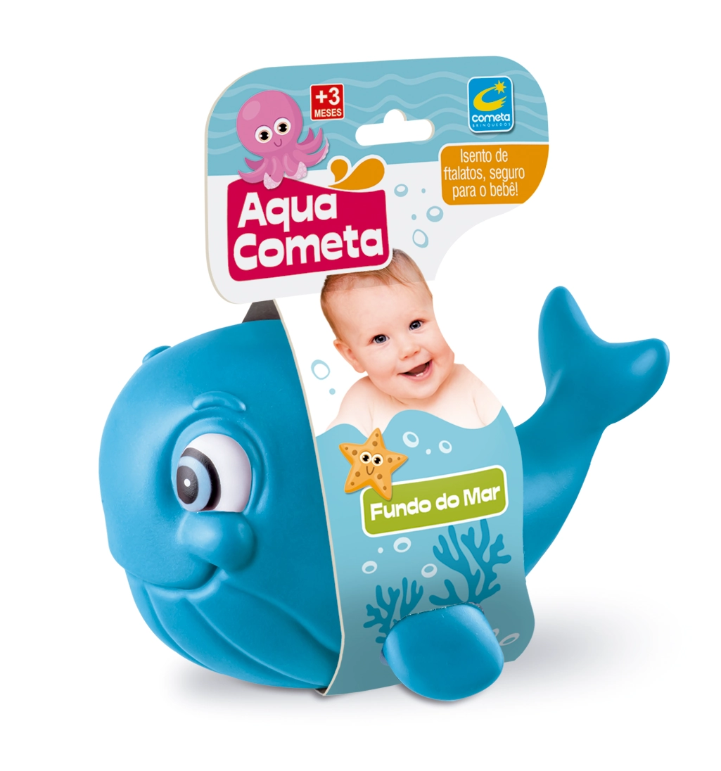 Baleia Baby Fundo Mar Azul 234 Cometa