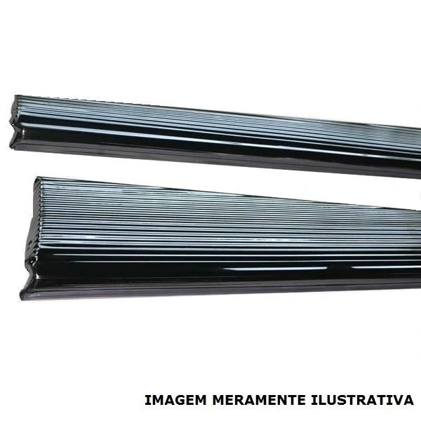 Estribo VOLKSWAGEN FUSCA Lado Esquerdo Preto sem Friso - ROMEU CALAMITA 0102000049
