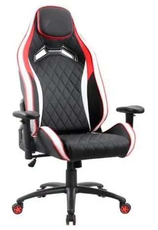 Cadeira Gamer Premium 1020 Verm Bco Top 903612201 Mvx