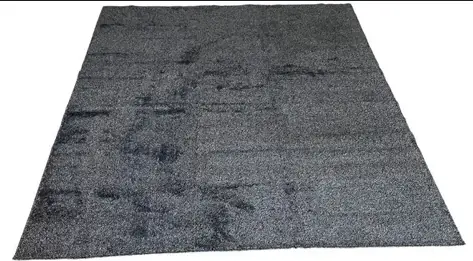 Tapete La Lisa Preto Cinza 5mm 240x200cm 903687701 Mvx
