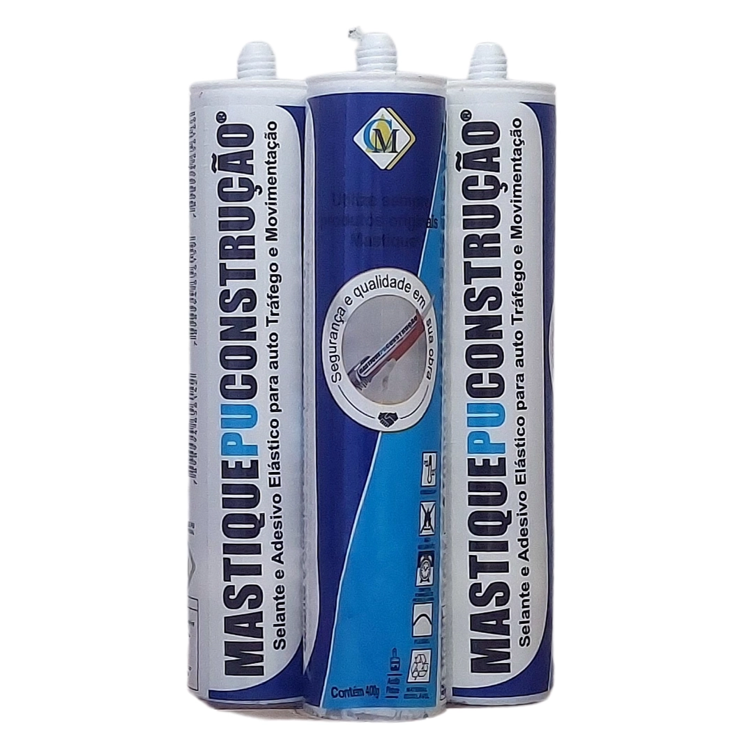 Mastique® Pu Construção Original (kit 3 Tubos)